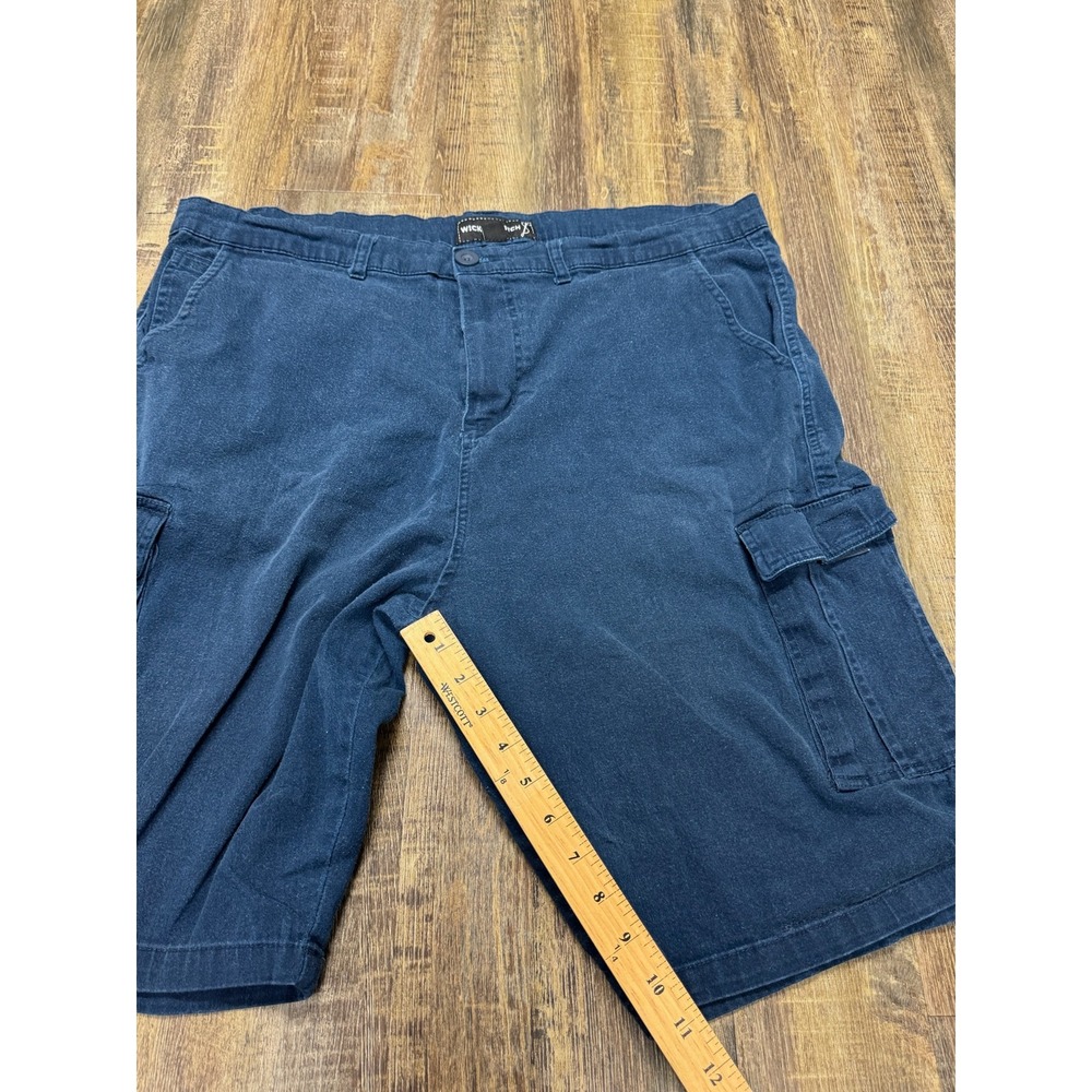 Wicked Stitch Mens Navy Blue Cargo Shorts Size 42 Utility Workwear Hiking Summer - Picture 7 of 15